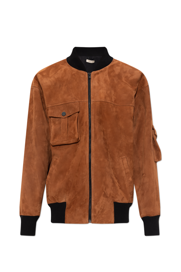 The Mannei ‘Le Mans’ suede bomber jacket
