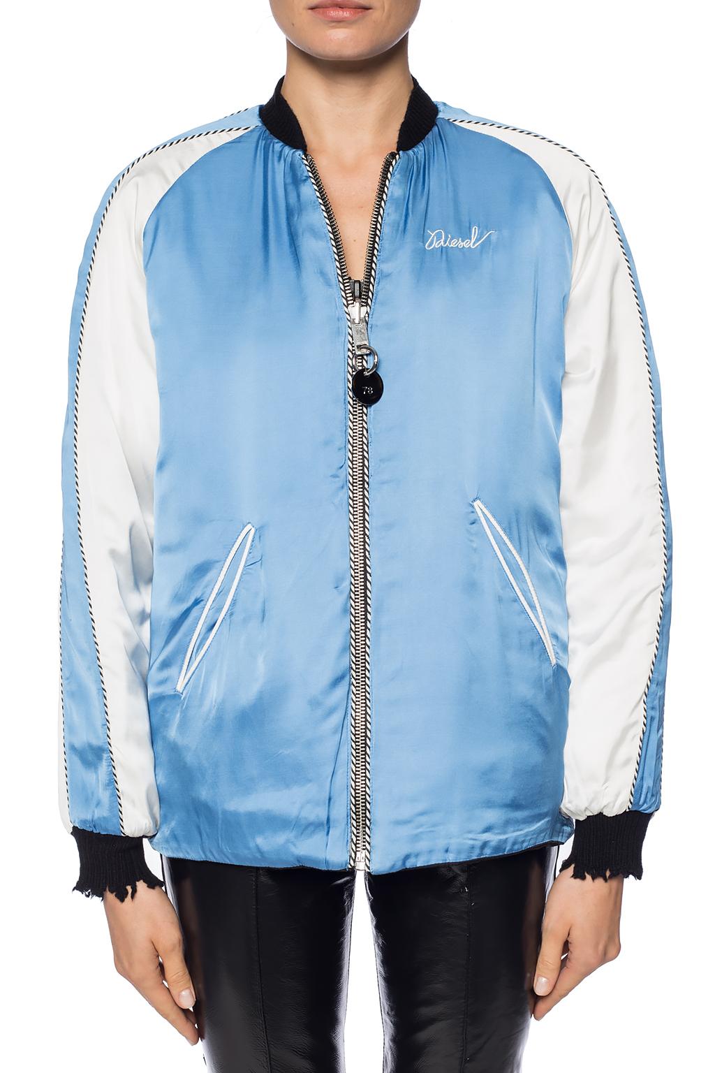 diesel satin bomber jacket