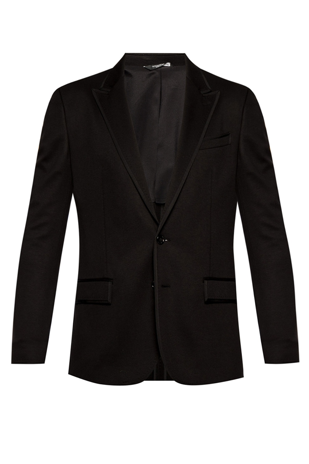 Dolce & Gabbana Gold-Dipped lapel blazer