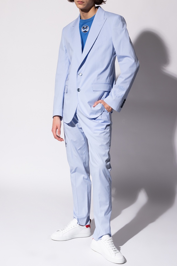 Dolce amp; Gabbana patch pocket single-breasted blazer - Blue