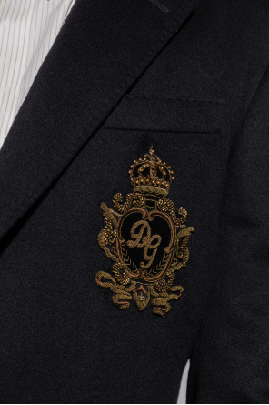 Dolce & Gabbana Wool blazer with appliqué
