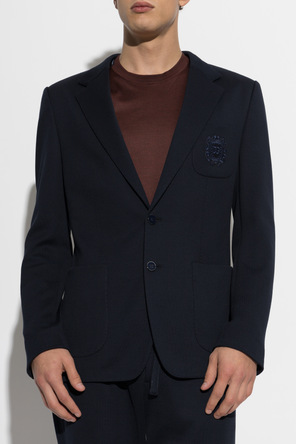 Dolce & Gabbana Navy Blazer with Single Vent