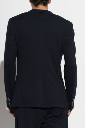 Dolce & Gabbana Navy Blazer with Single Vent
