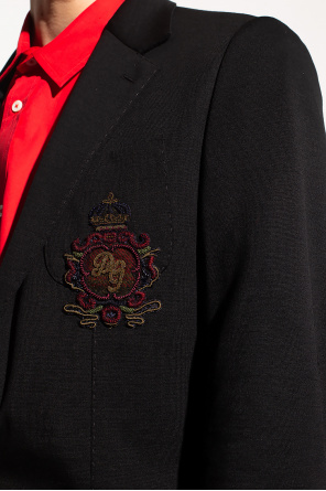 Dolce & Gabbana Wool blazer with patch