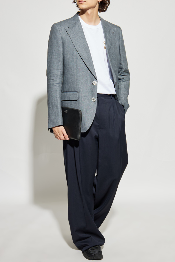 Dolce & Gabbana Americana de lino con solapas cerradas