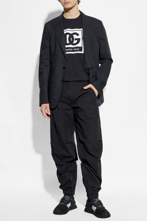 Dolce & Gabbana Baumwollblazer mit einfachem Schlitz