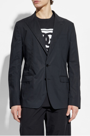 Dolce & Gabbana Baumwollblazer mit einfachem Schlitz