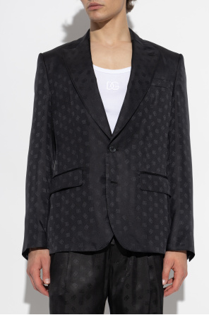 Dolce & Gabbana Seidenblazer mit Monogramm