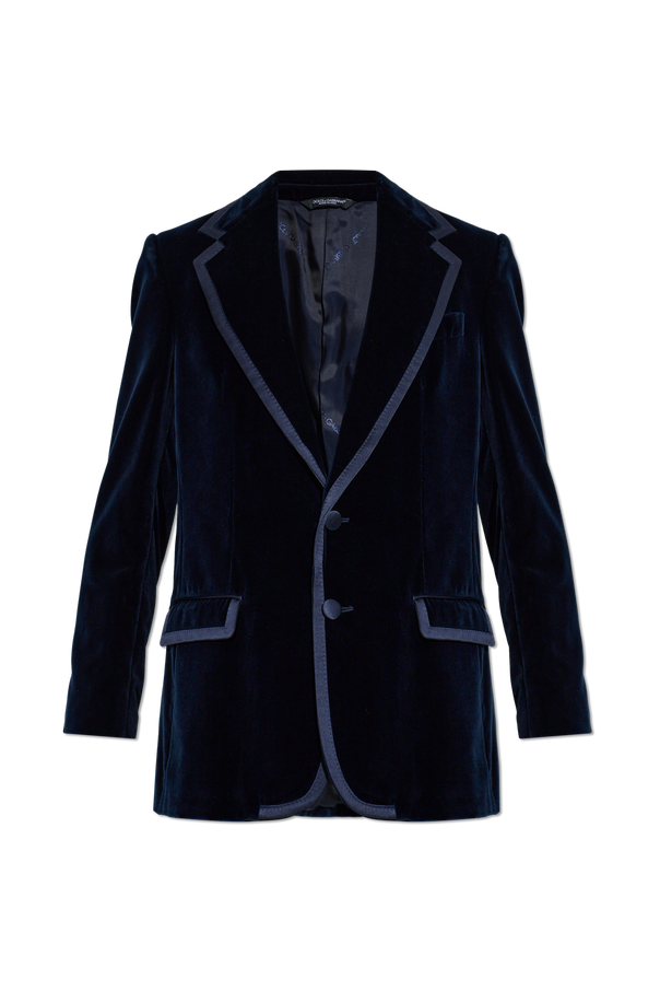 Dolce & Gabbana Velvet blazer with open lapels