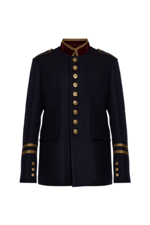 Wool Jacket with Epaulettes