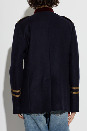Dolce & Gabbana Wool Jacket with Epaulettes