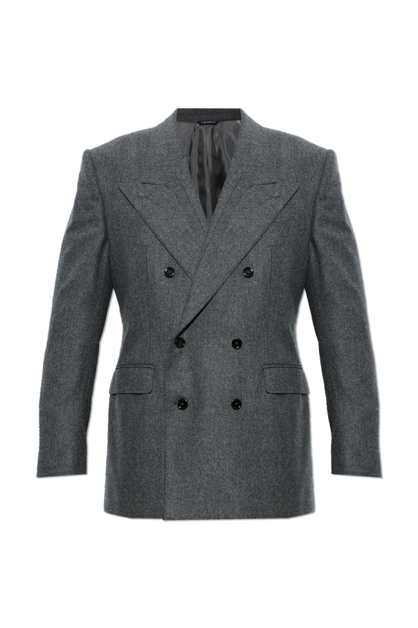 Wool blazer with double vent od Dolce & Gabbana