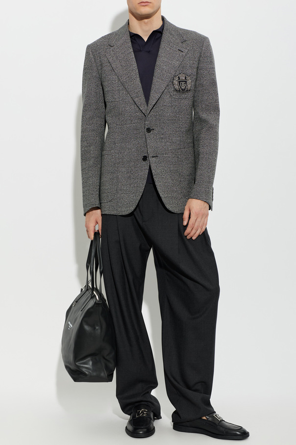 Dolce & Gabbana Wool blazer with appliqué
