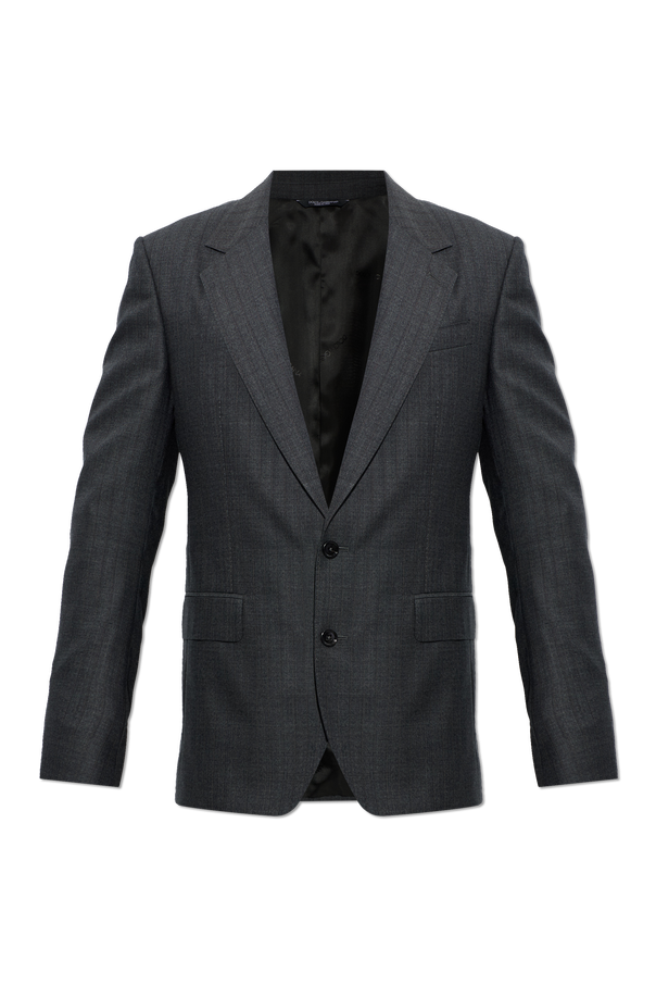 Wool blazer with single vent od Dolce & Gabbana