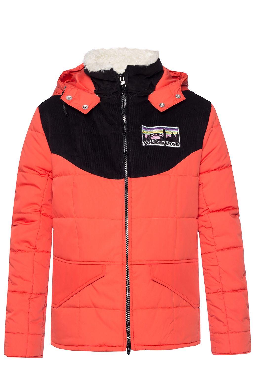 golden goose orange coat