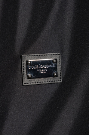 Dolce & Gabbana Kids logo-label cotton T-shirt Hooded jacket