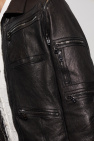 Dolce & Gabbana Leather jacket with detachable sleeves