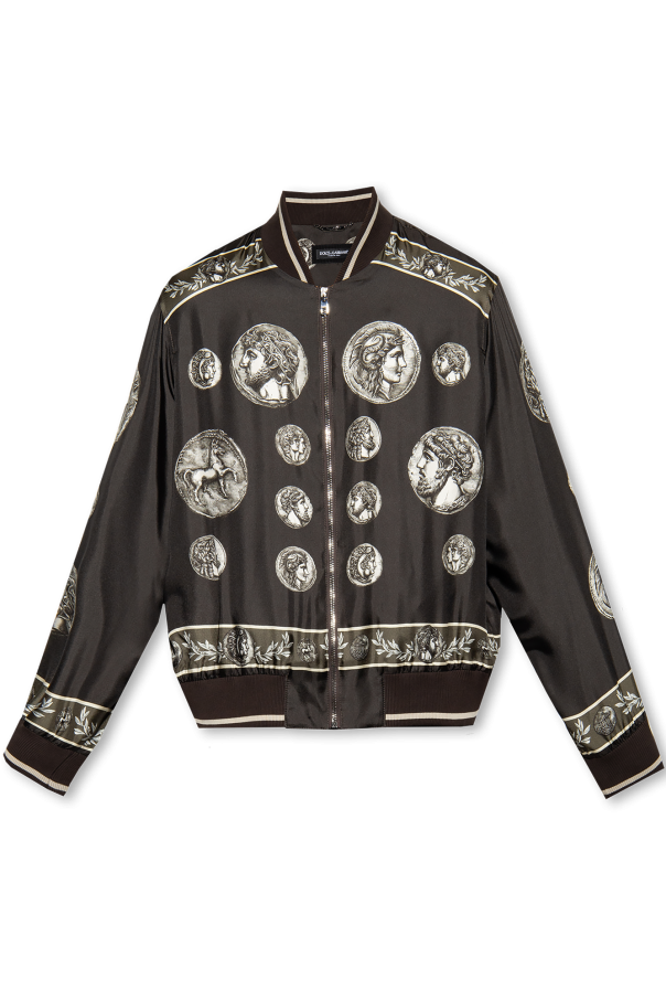 Silk bomber jacket od Dolce & Gabbana