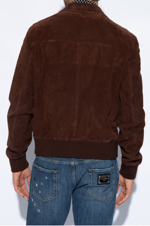 Dolce & Gabbana Jeansy loose fit Suede jacket