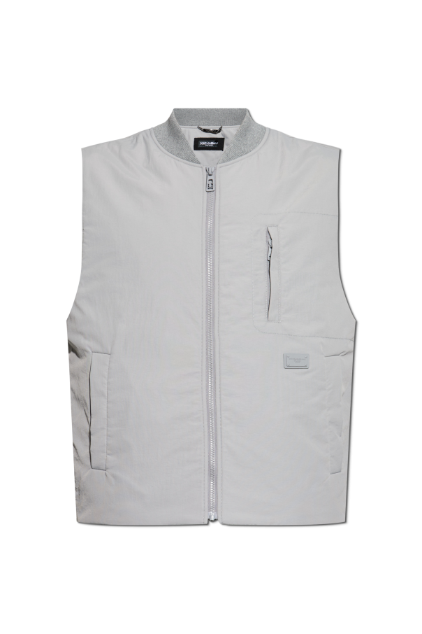 Padded vest with logo od Dolce & Gabbana