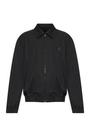 Jacket with logo patch