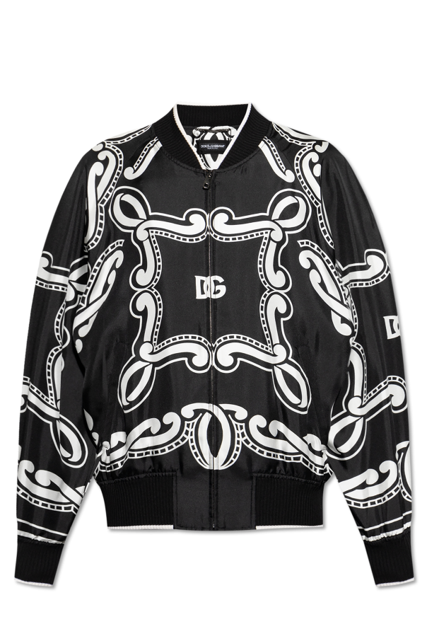 Silk bomber jacket od Dolce & Gabbana