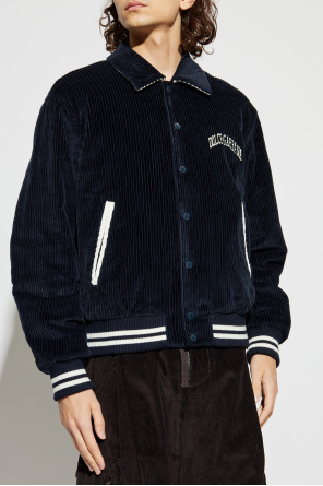 Dolce & Gabbana Corduroy jacket with embroidered logo