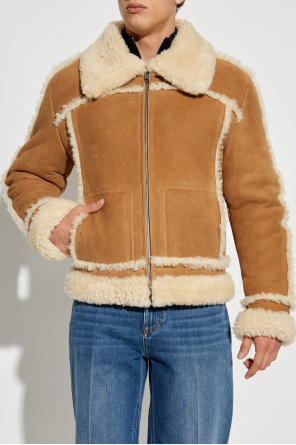 Dolce & Gabbana Lammfellmantel mit Taschen