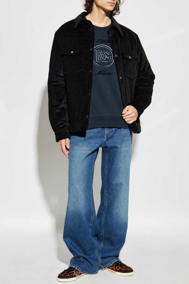 Dolce & Gabbana Chaqueta de pana acolchada