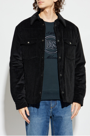 Dolce & Gabbana Chaqueta de pana acolchada