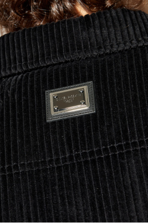 Dolce & Gabbana Chaqueta de pana acolchada
