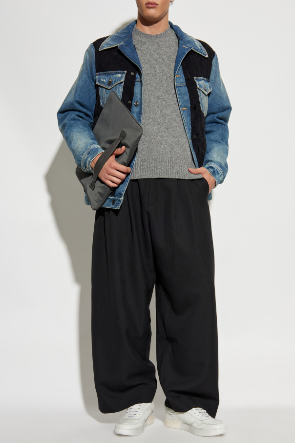 Dolce & Gabbana Jeansjacke mit Cord-Einsätzen