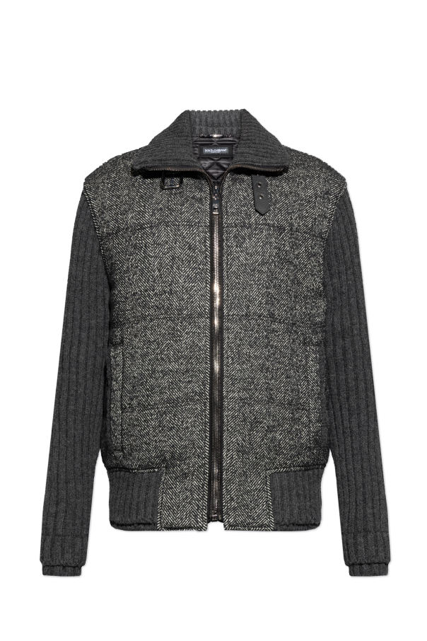 Jacket with a herringbone pattern od Dolce & Gabbana