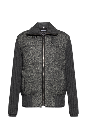 Jacket with a herringbone pattern