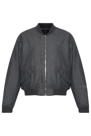 Wool bomber jacket