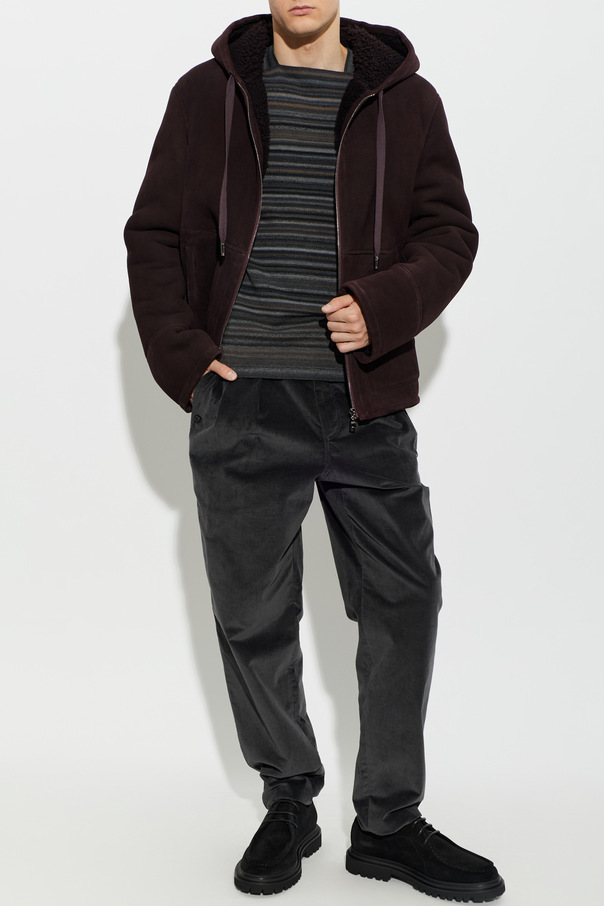 Dolce & Gabbana Suede jacket with hood