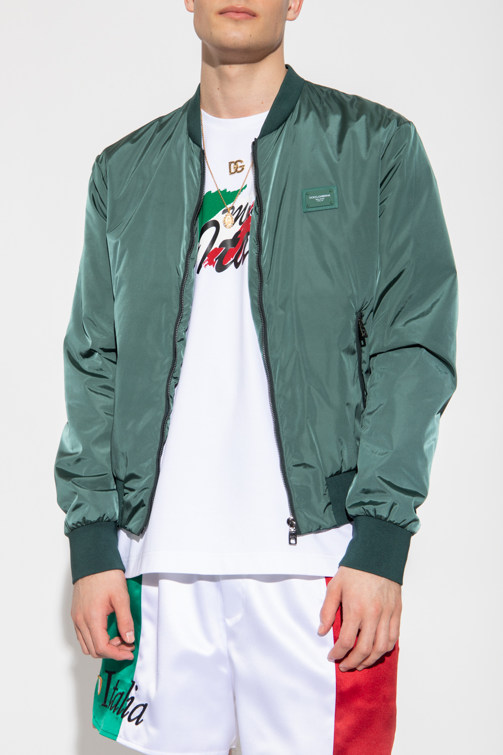 dolce gabbana green jacket