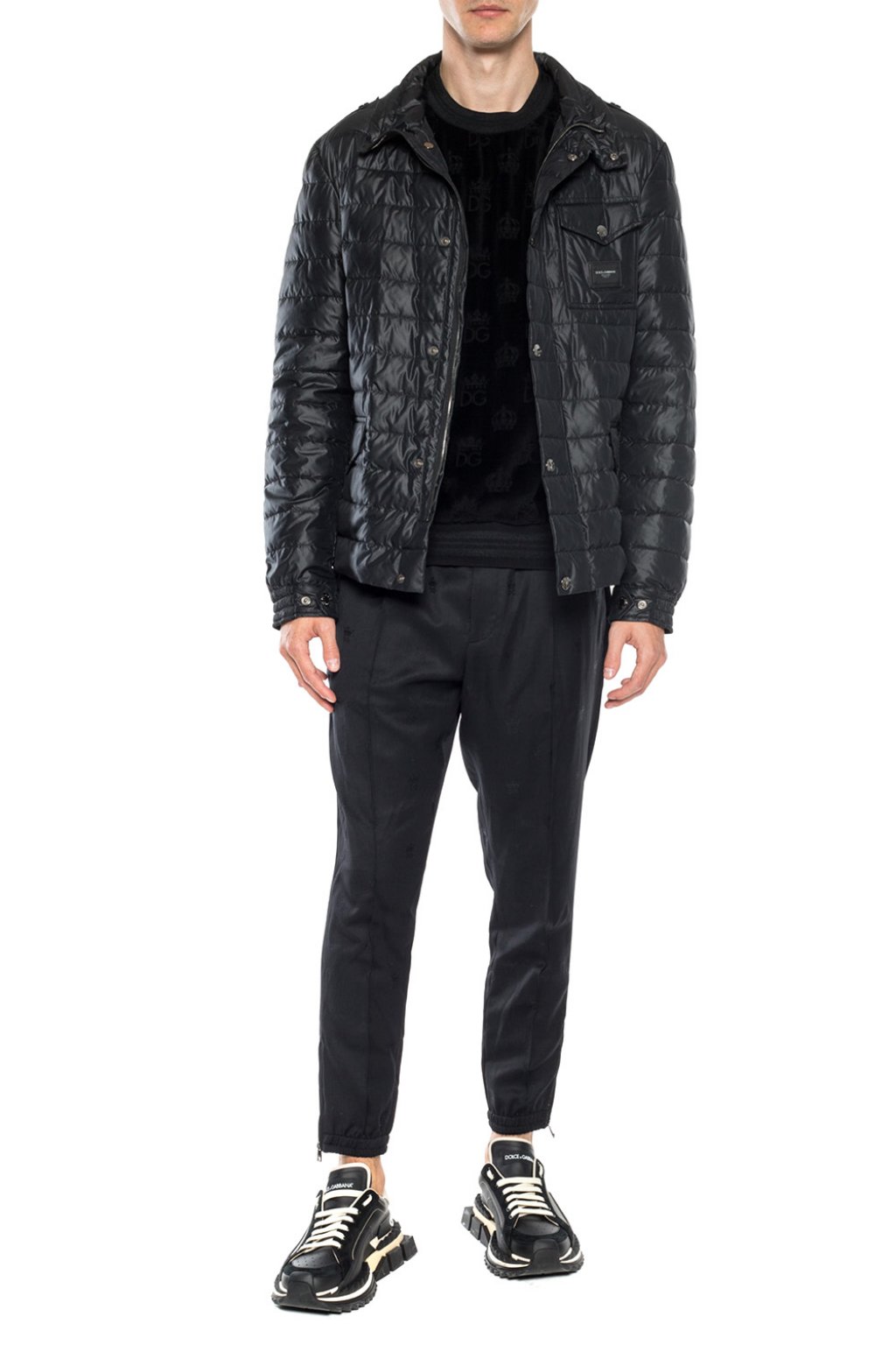 Dolce & Gabbana Quilted jacket with epaulettes | Men's Clothing | Vitkac