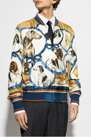Dolce & Gabbana Chaqueta de seda tipo bomber