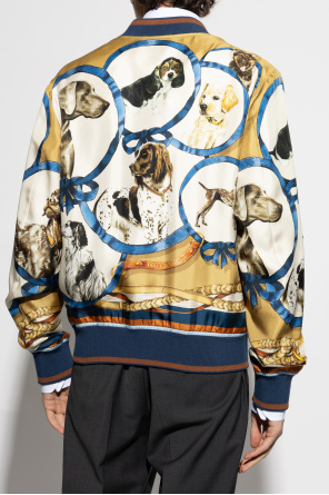Dolce & Gabbana Chaqueta de seda tipo bomber