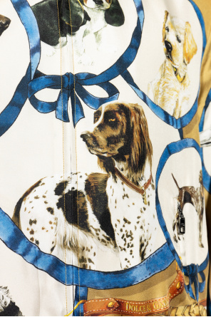 Dolce & Gabbana Chaqueta de seda tipo bomber