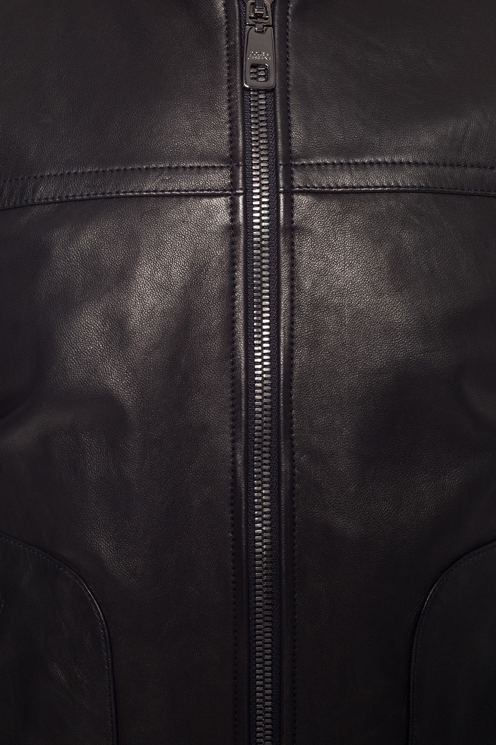 Dolce & Gabbana striped track pants Leather jacket