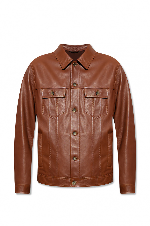 Dolce & Gabbana Kids Coats Leather jacket
