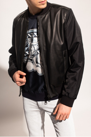 Dolce & Gabbana Kids leopard-print handbag Bomber jacket