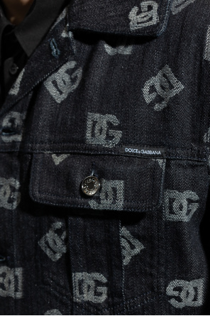 Dolce & Gabbana Jeansowa kurtka z monogramem