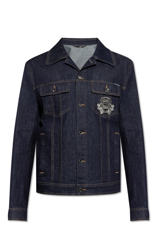 Denim jacket with appliqué od Dolce & Gabbana