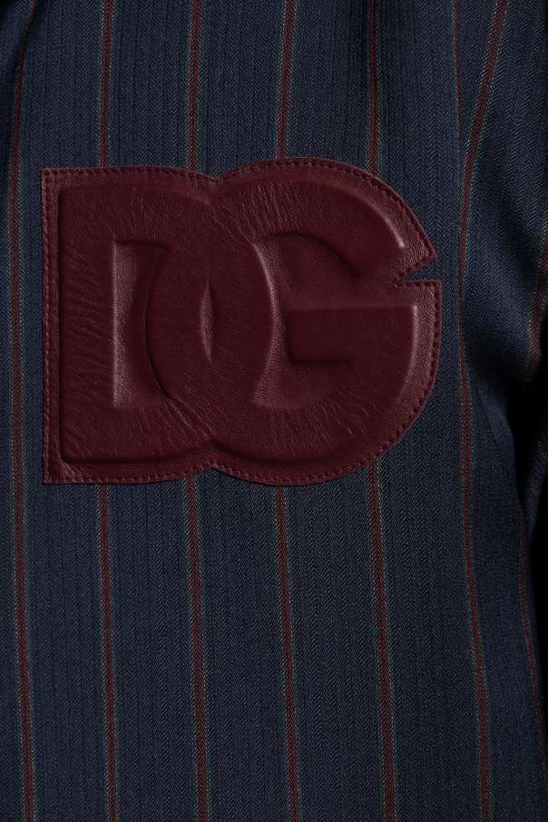 DOLCE & GABBANA LOGO CHAIN Dolce & Gabbana polka dot cotton shirt