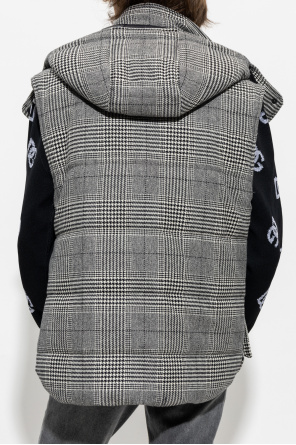 Dolce & Gabbana graphic-print wallet Insulated hooded vest