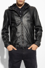 Dolce & Gabbana BLACK Hooded leather jacket