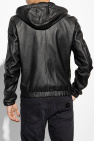 Dolce & Gabbana BLACK Hooded leather jacket